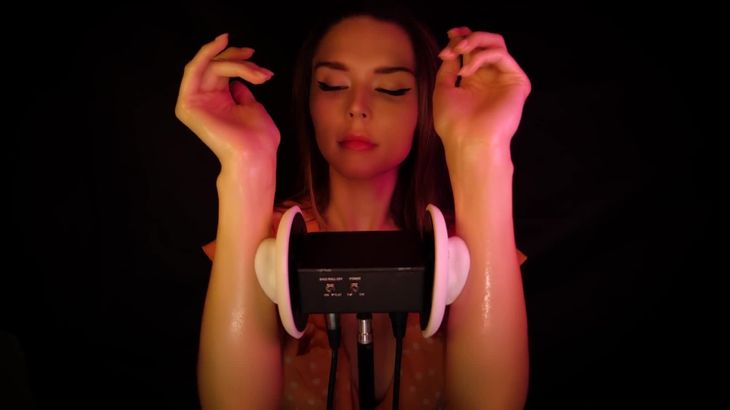 ASMR-–-Ear-Massage-with-Oil-–-No-Talking