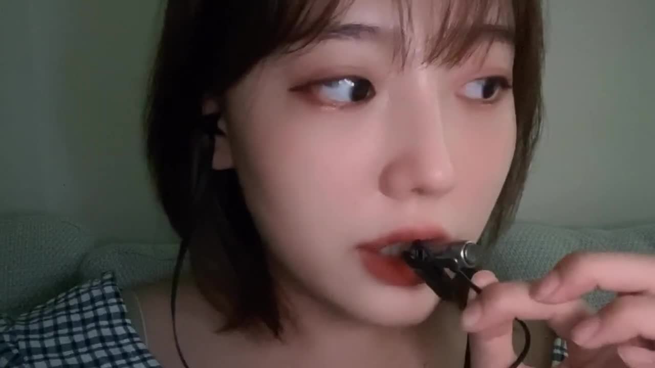 ASMR@TANGZI탱지 韩国小姐姐领夹麦口腔音