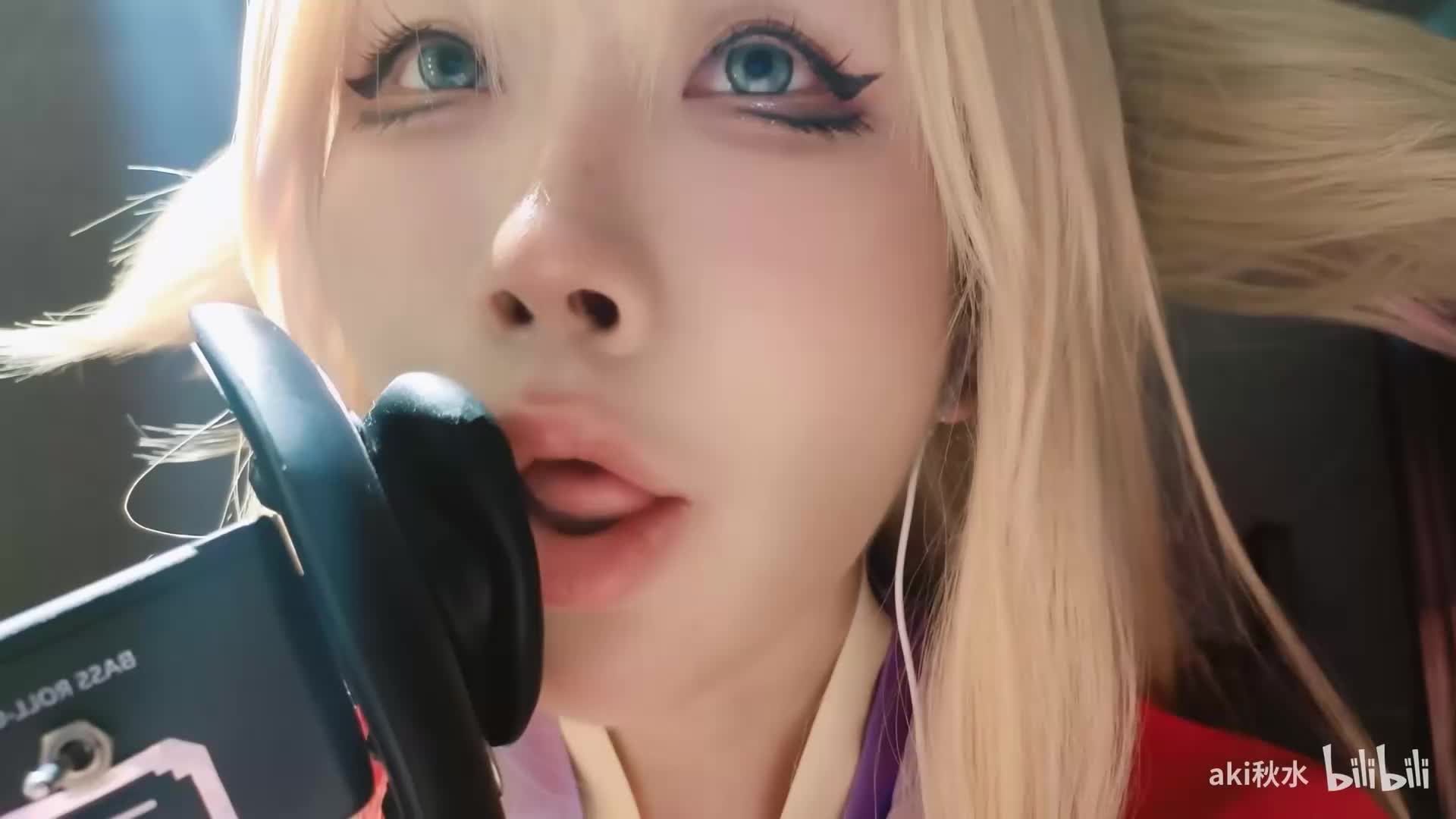 【福利助眠】Aki秋水充電福利ASMR助眠系列之塗山紅紅怼臉助眠孔雀魚prpr+輕語環繞
