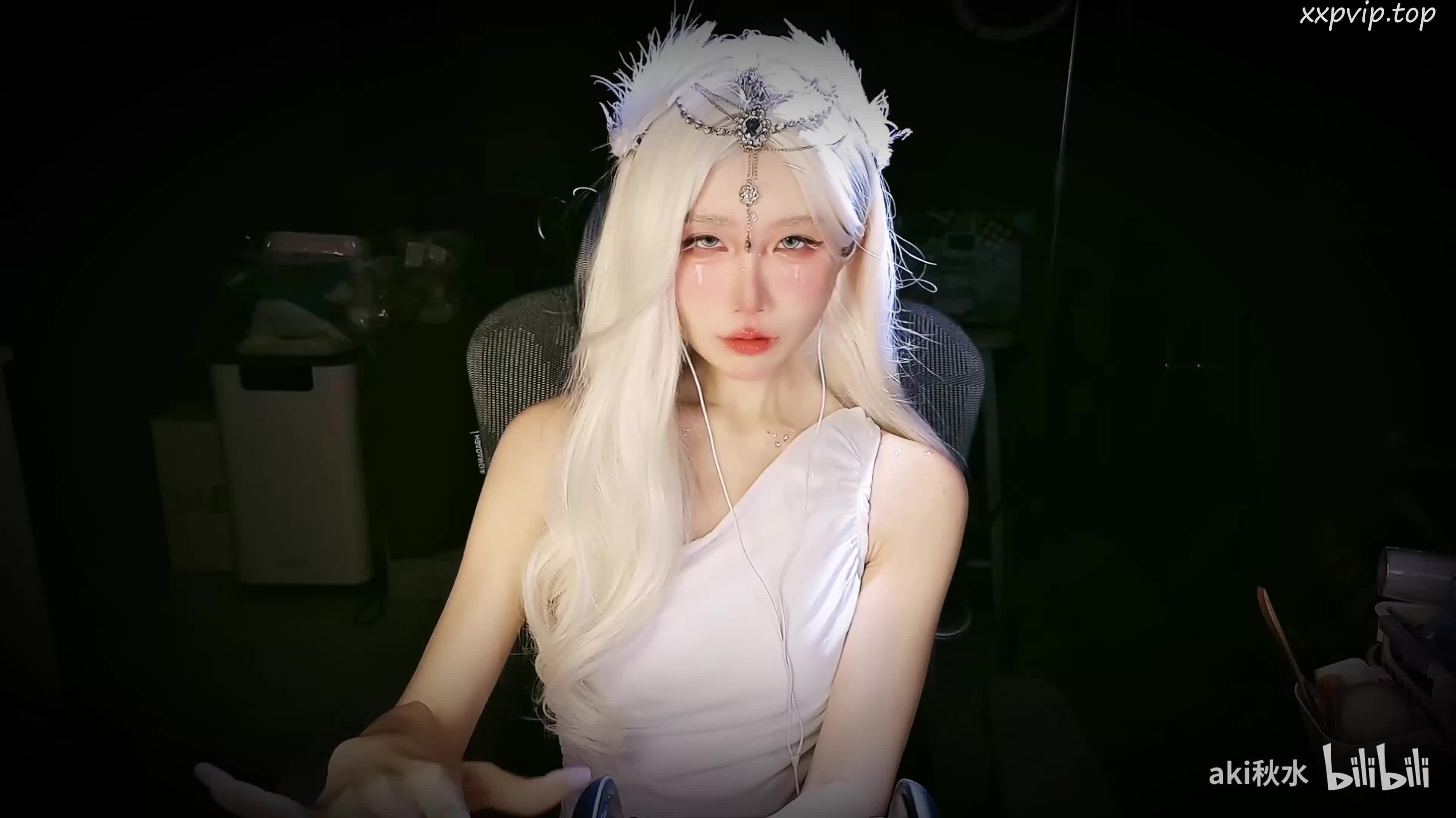 【福利助眠】Aki秋水充電福利ASMR助眠系列之溫柔神女の催眠課程風鈴史萊姆噗噗口水畫