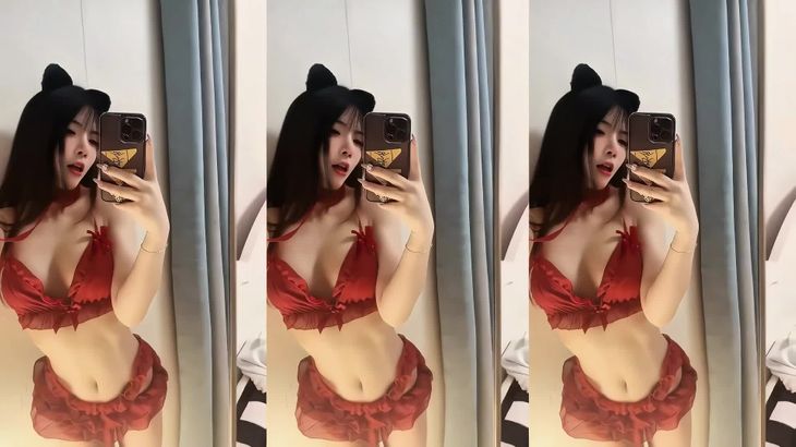 [在线热舞][抖音妮好甜]粉丝付费会议室定制烧舞 9